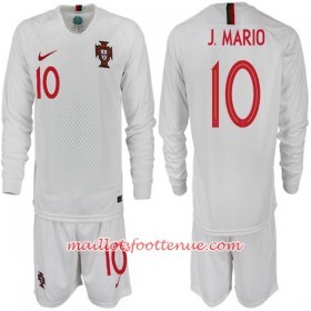 Maillot/Tenue Portugal J. MARIO 10 Enfant Extérieur Coupe du monde 2018 Manche Longue